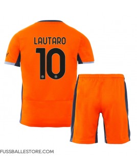 Günstige Inter Milan Lautaro Martinez #10 3rd trikot Kinder 2023-24 Kurzarm (+ Kurze Hosen)
